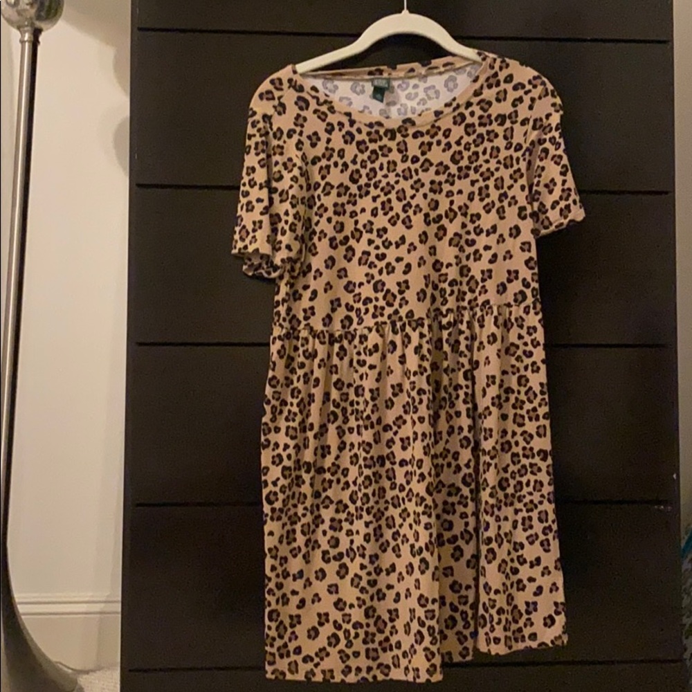 cheetah t shirt dress